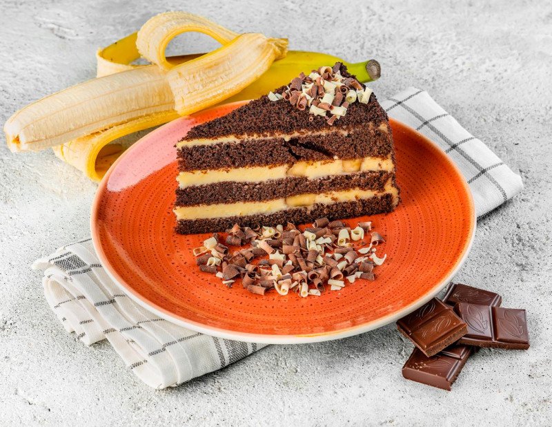 Торт "Банановый брауни" 130гр