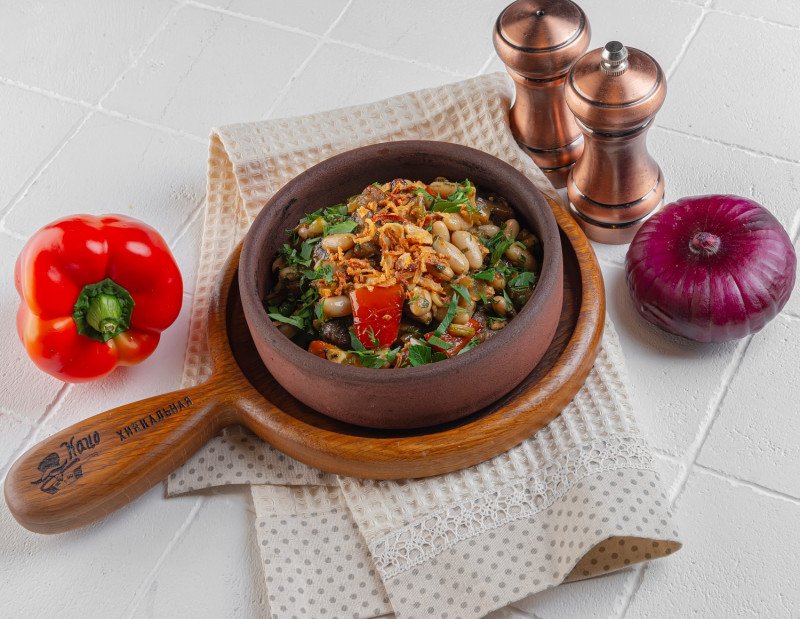 Лобио из белой фасоли в кеци 250гр