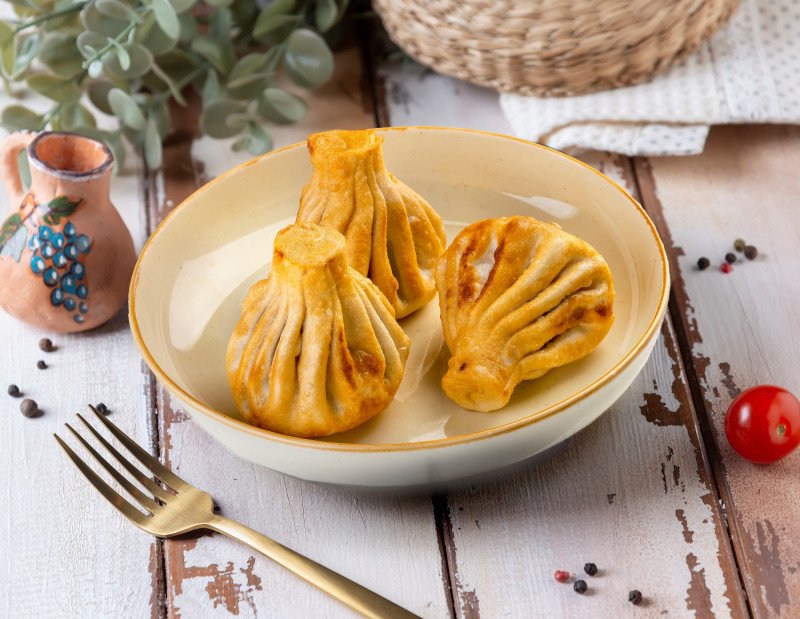 Сет жареный из 3-х хинкали из говядины 270г