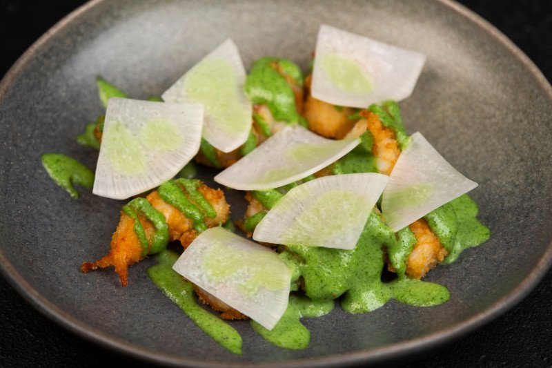 Креветки в темпуре  