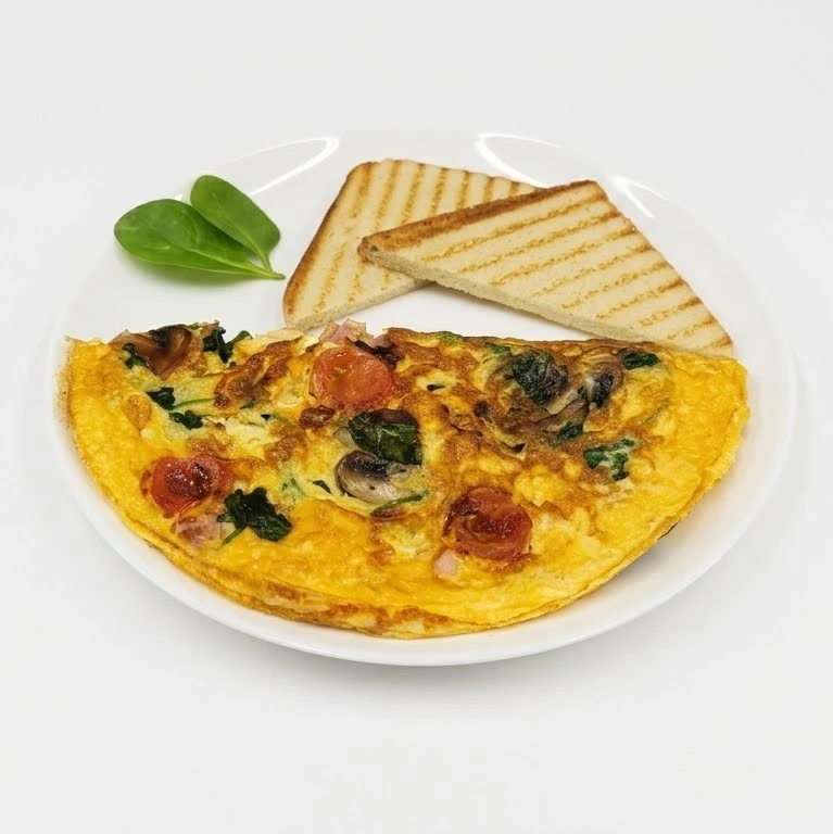 Большой сытный омлет