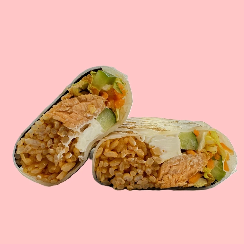 Корритто с жареным лососем