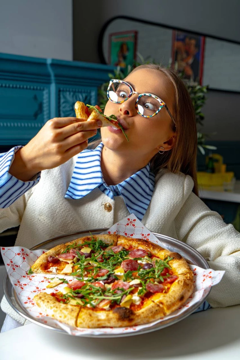 Пицца с оливками и артишоками 