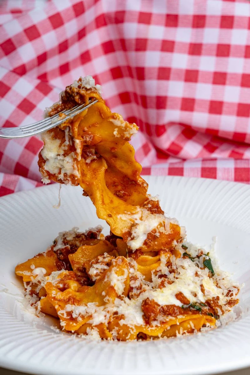 Мафальдине с соусом по-болонски