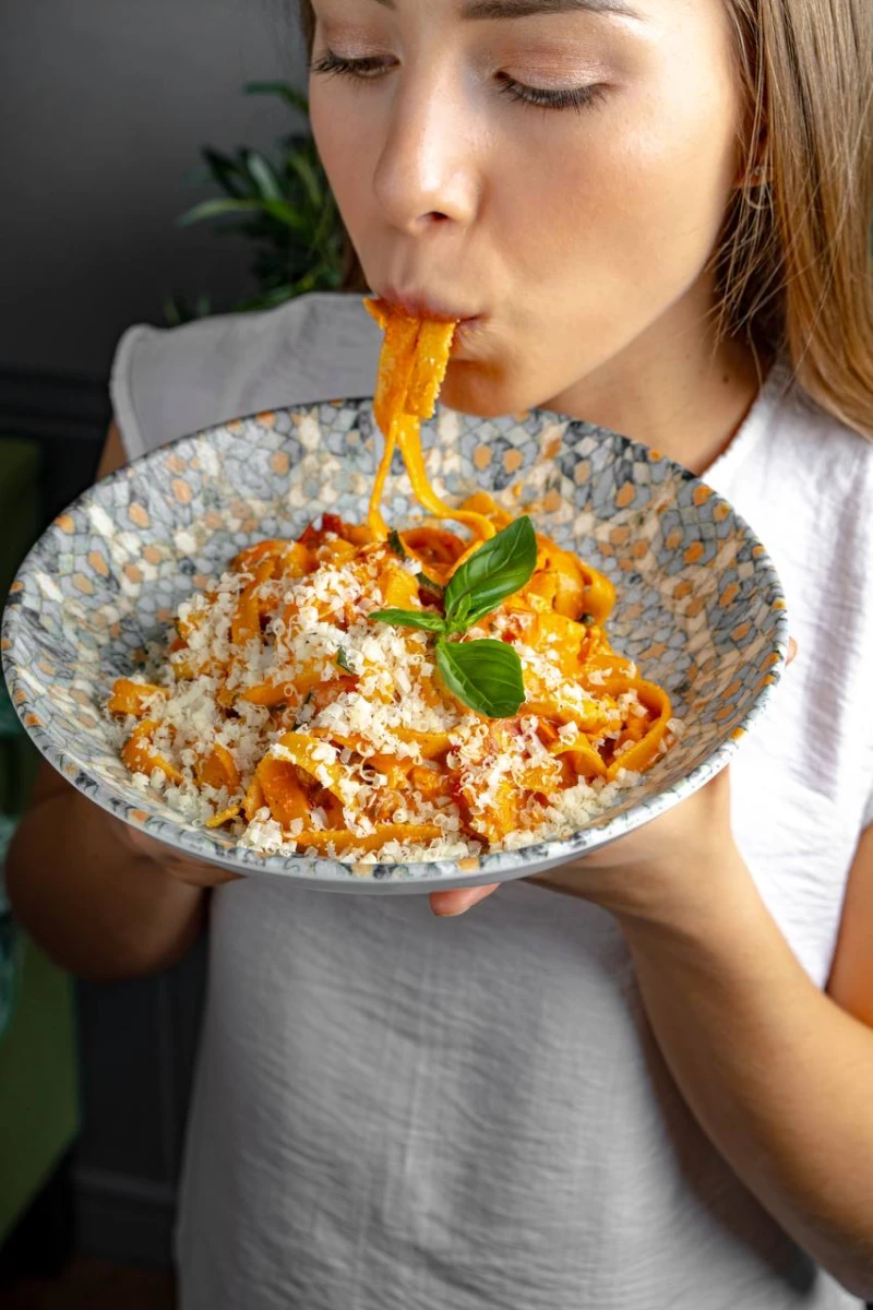 Фетучини с курицей