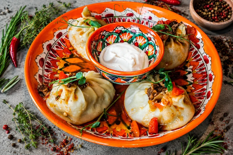 Манты с бараниной