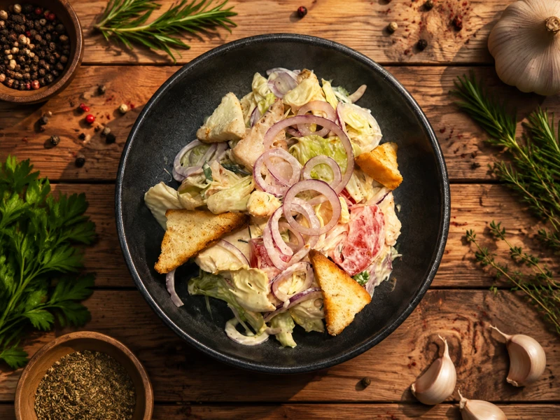 Шеф салат с курицей