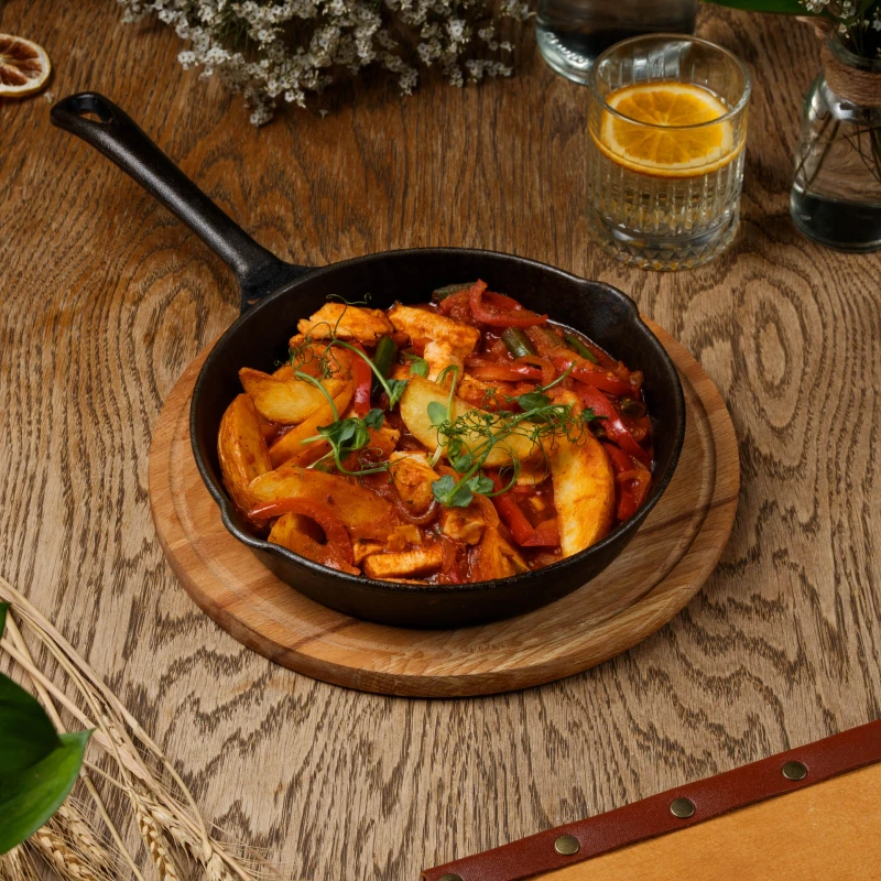 Жаркое на сковороде