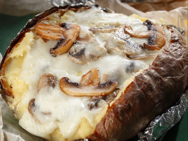 Картофель с перечным жюльеном