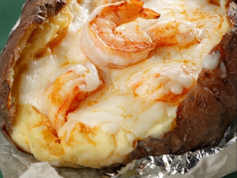 Картофель с креветкой том ям