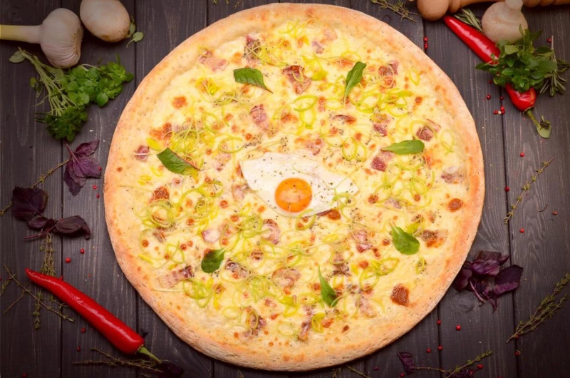 Пицца карбонара 40см