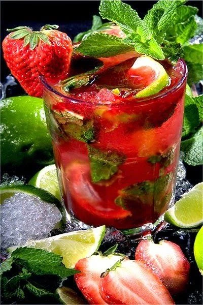 Мохито клубничный б/а