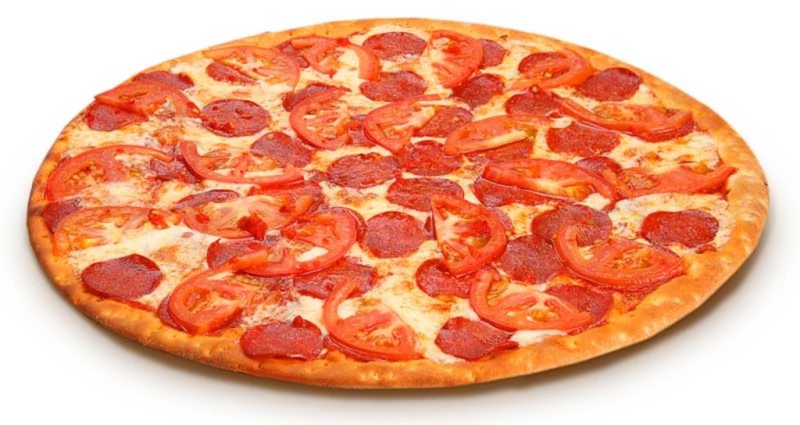 Пицца колбасная с помидорами 40см