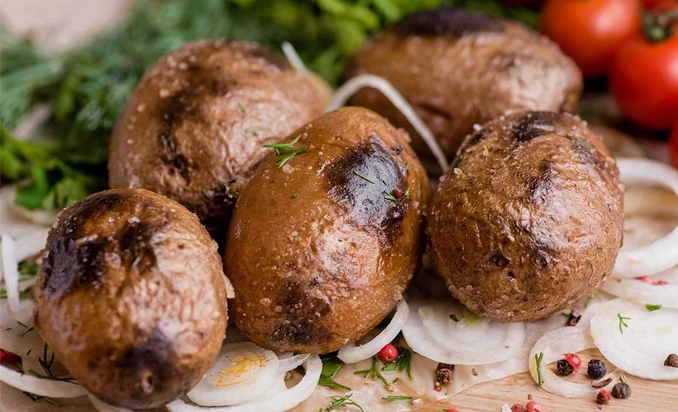 Шашлык из картофеля