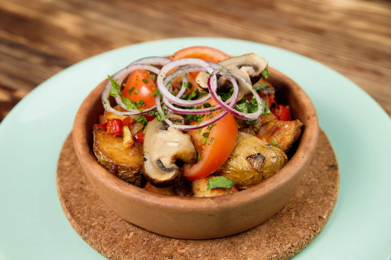 Оджахури с грибами