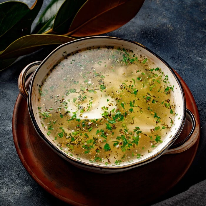 Куриная лапша с яйцом