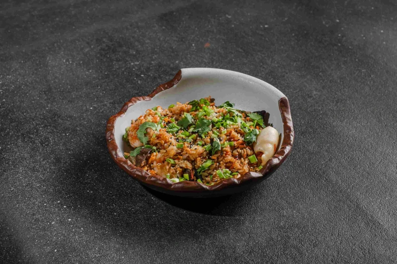 Жареный рис с морепродуктами