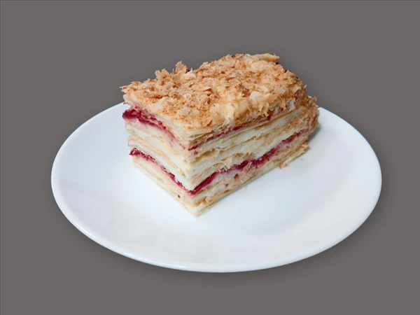 Торт Наполеон с вишневым конфи (180 гр)