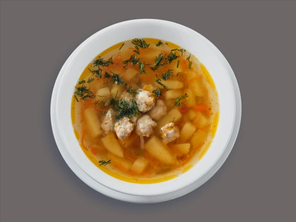 Суп с фрикадельками из курицы (350 гр)