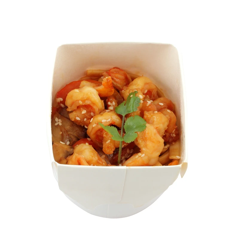 Вок с креветкой 