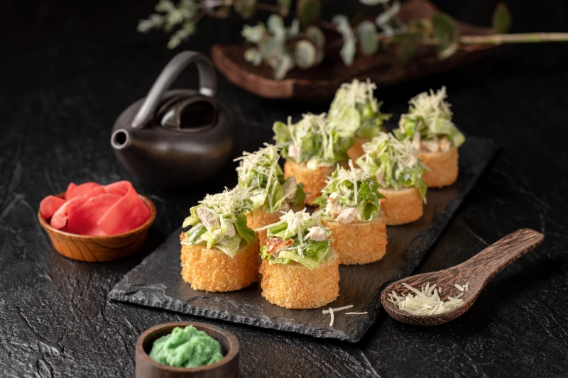 Спринг цезарь  с курицей 