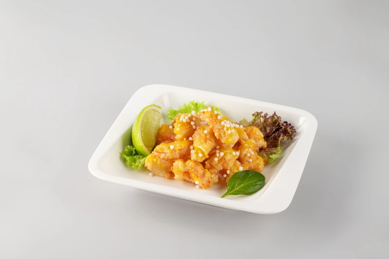 Поп корн из креветок в соусе карри