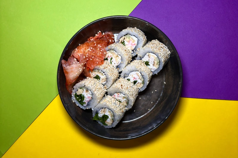 Кимпаб с крабом 