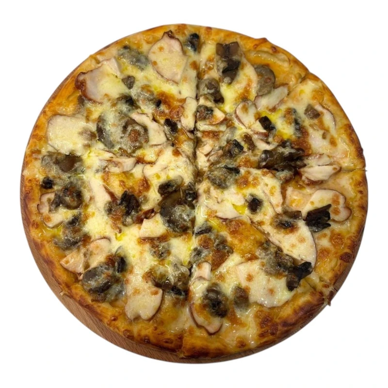 Пицца с курицей и грибами 700 гр 