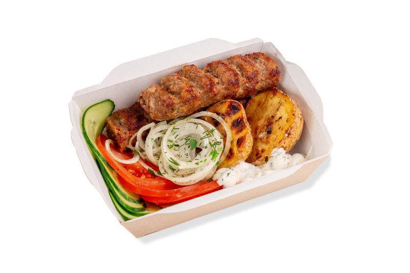 Бокс с люля-кебаб из говядины