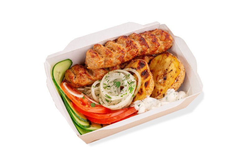 Бокс с люля-кебаб из курицы