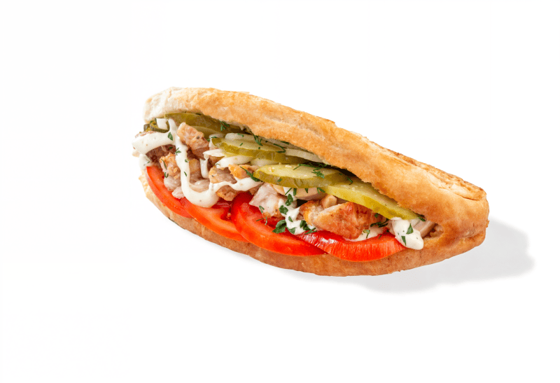 Булочка с курицей