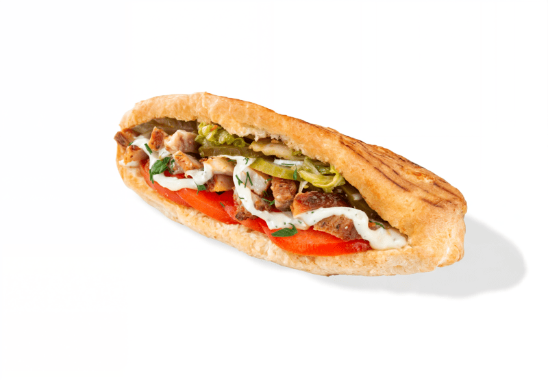 Булочка со свининой 