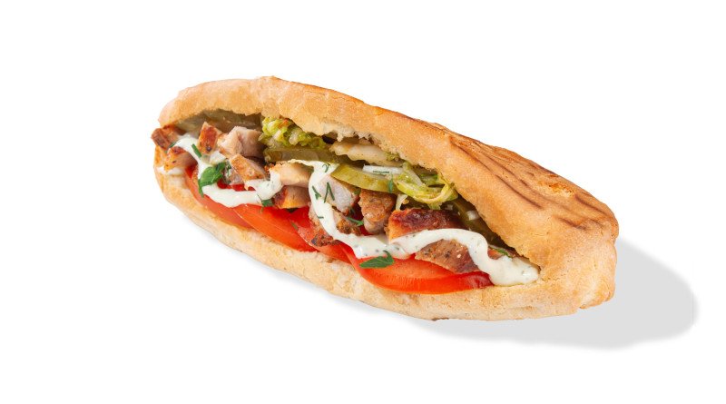 Булочка со свининой 