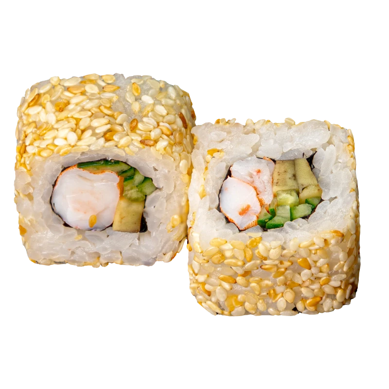 Калифорния в кунжуте с креветкой 170 гр