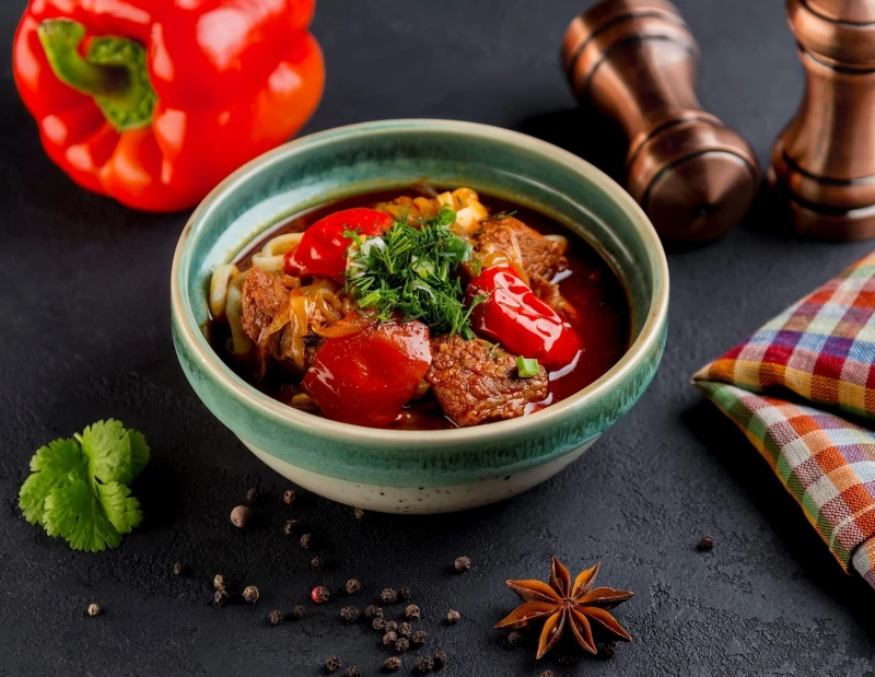 Лагман с говядиной