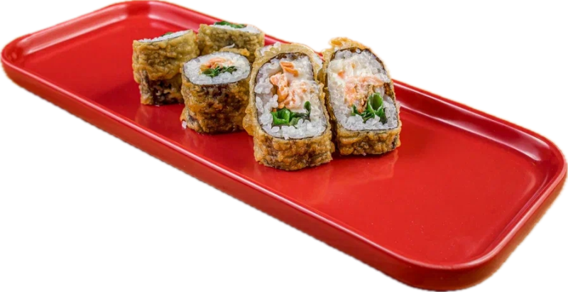 Теплый ролл с базиликом