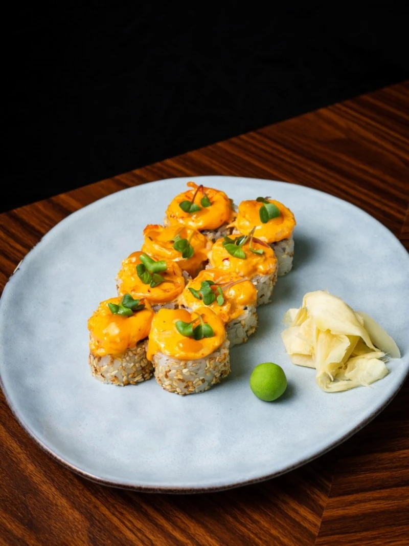 Запеченная острая креветка юдзу