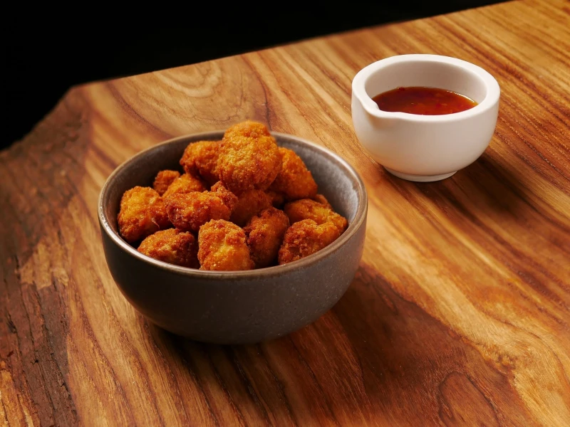 Попкорн с соусом острый апельсин