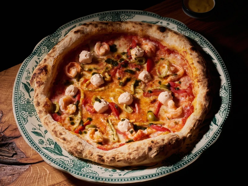 Пицца с морепродуктами