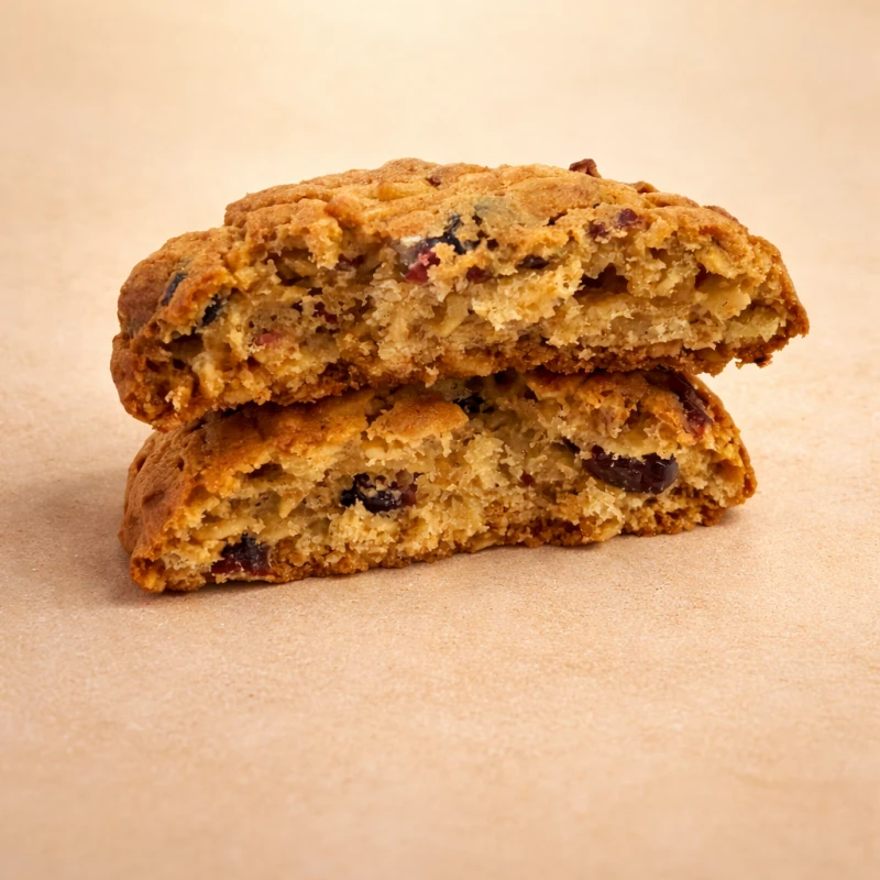 Овсяное печенье с клюквой