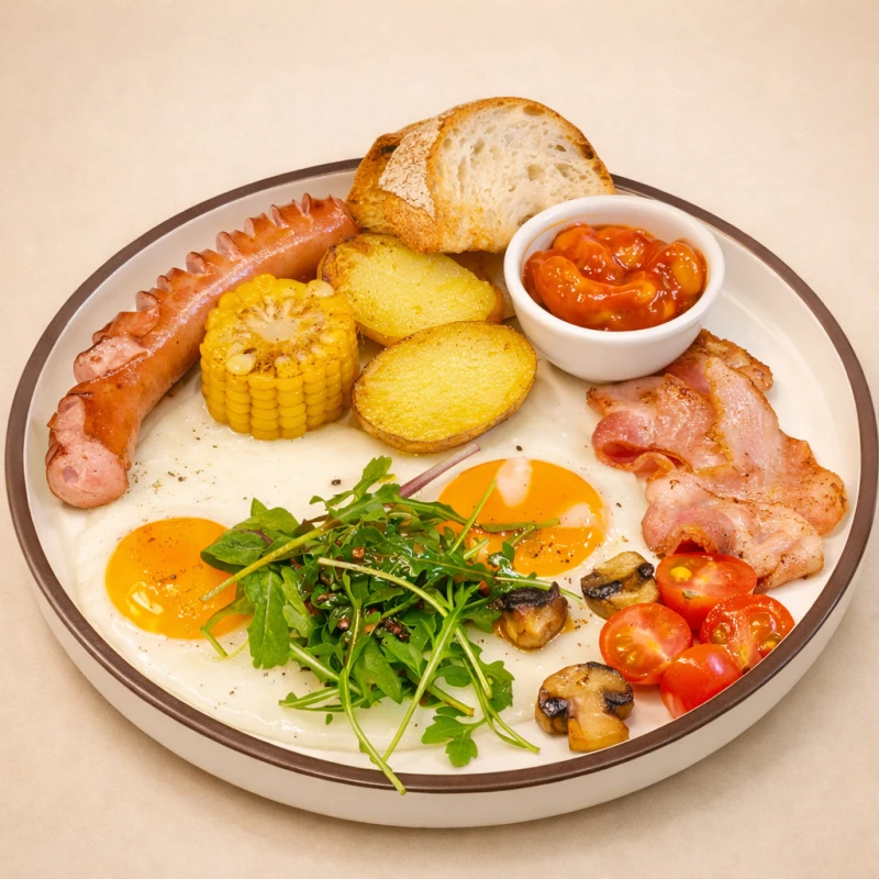 Сытный английский завтрак