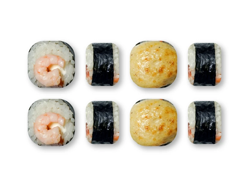 Ролл запеченный Филадельфия с креветками