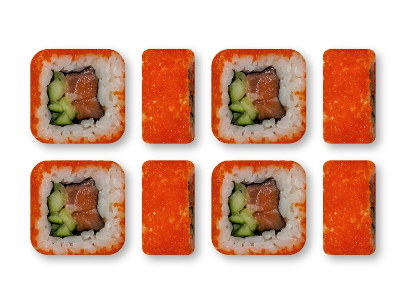 Ролл Калифорния с лососем