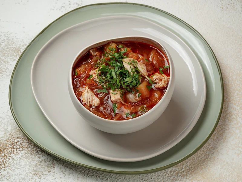 Борщ со свининой