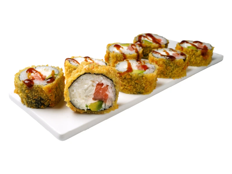 Жареный ролл "Филадельфия с лососем"