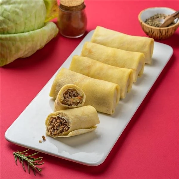 Блины с мясом и капустой