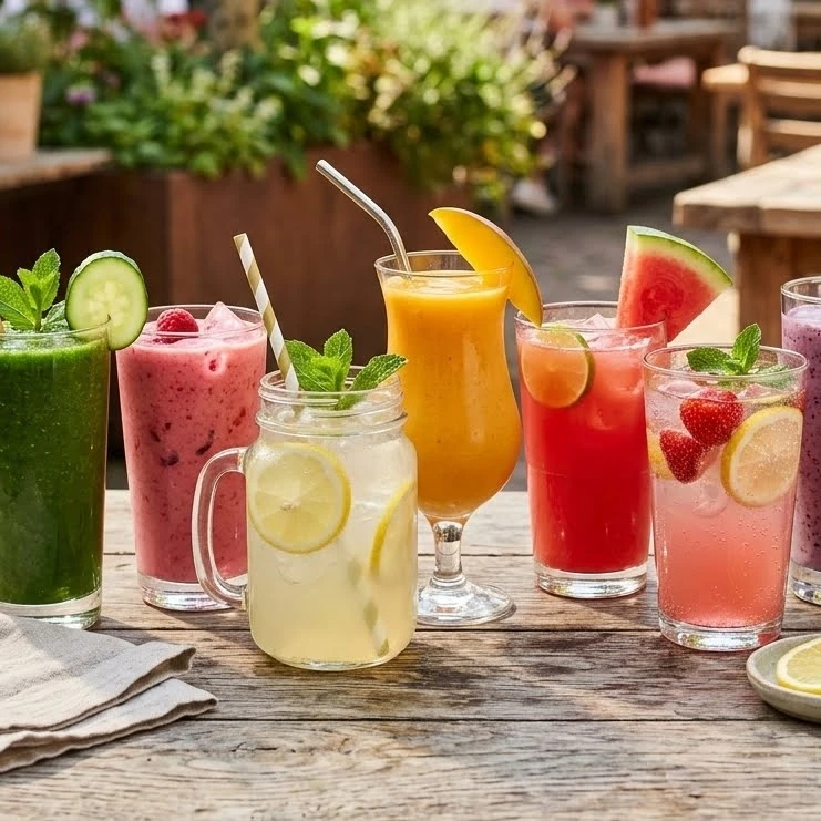 Соки, смузи и лимонады
