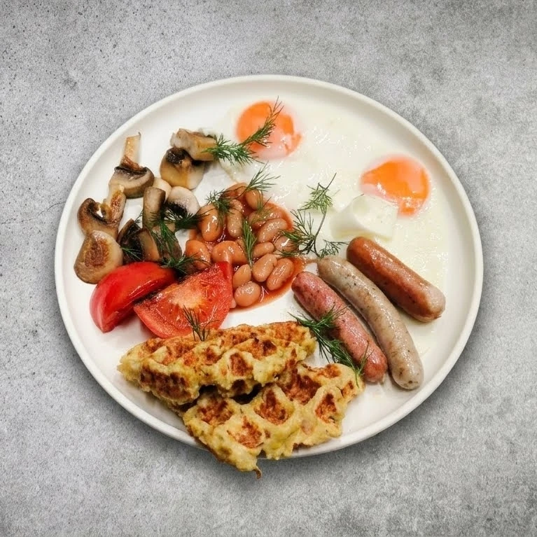 Английский завтрак с колбасками