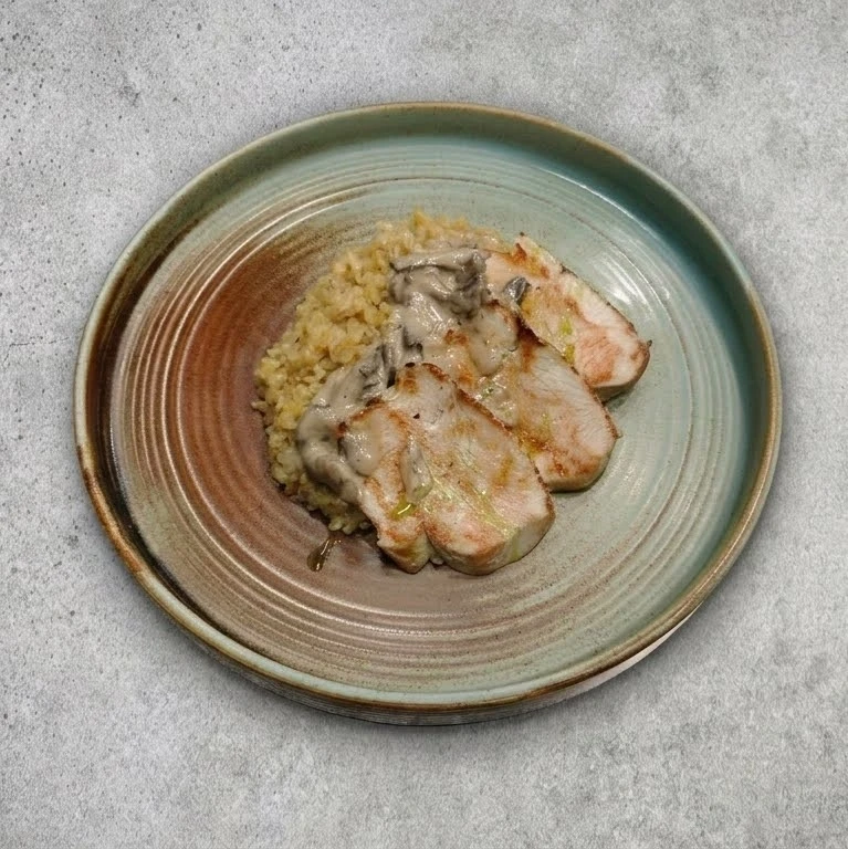 Индейка на гриле с булгуром