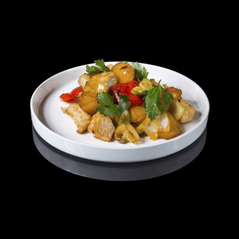 Мясо в сладком соусе чили